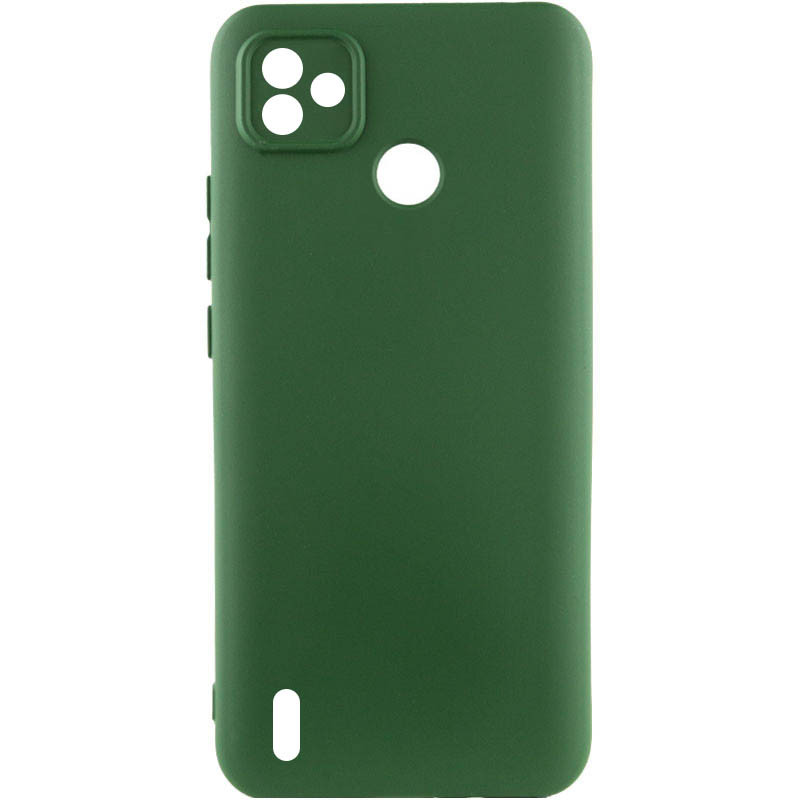 Silicone Cover Full without Logo (A) для Tecno Pop 5 (Dark green)-0